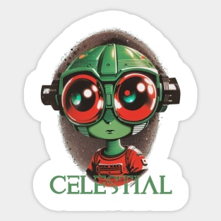 Cute alien Sticker